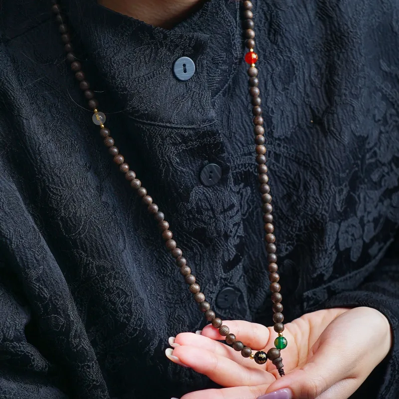 Many Blessings Agarwood Necklaces Unisex-2
