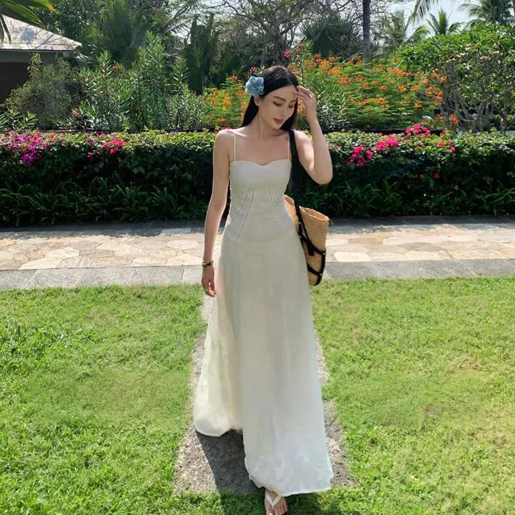 GUOZHEN Slip Dresses Women's-3