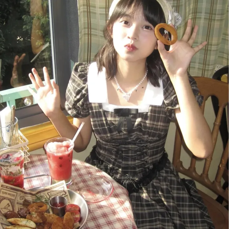 GUOZHEN Short Sleeved Dress Women's-5