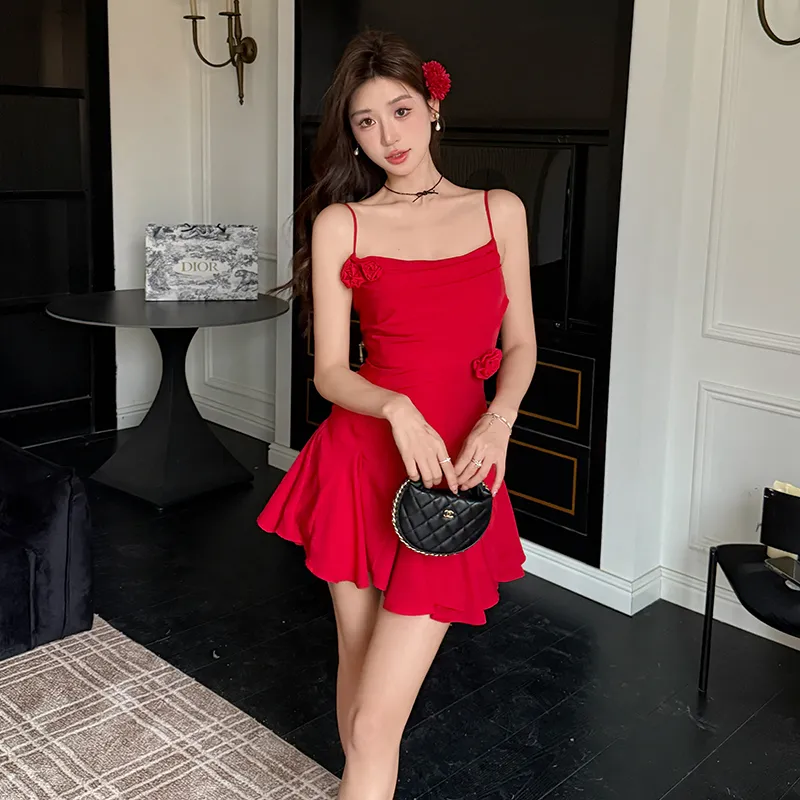 GUOZHEN Slip Dresses Women's-2