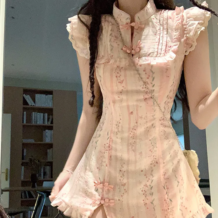 GUOZHEN Sleeveless Dress Women's-14