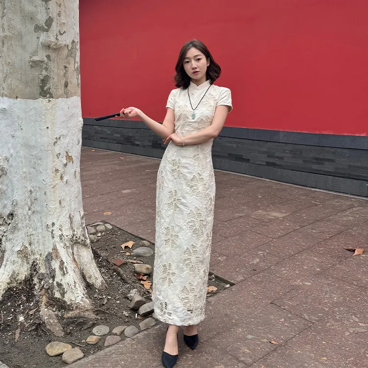 GUOZHEN Short Sleeved Dress Women's-2