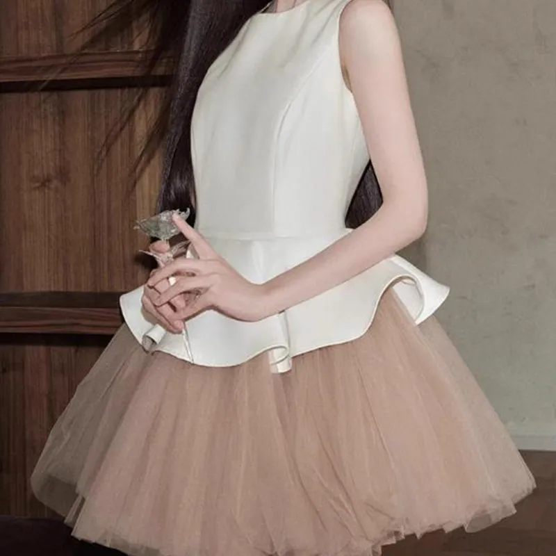 GUOZHEN Sleeveless Dress Women's-14