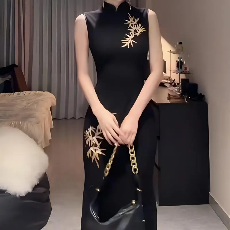 GUOZHEN Sleeveless Dress Women's-6