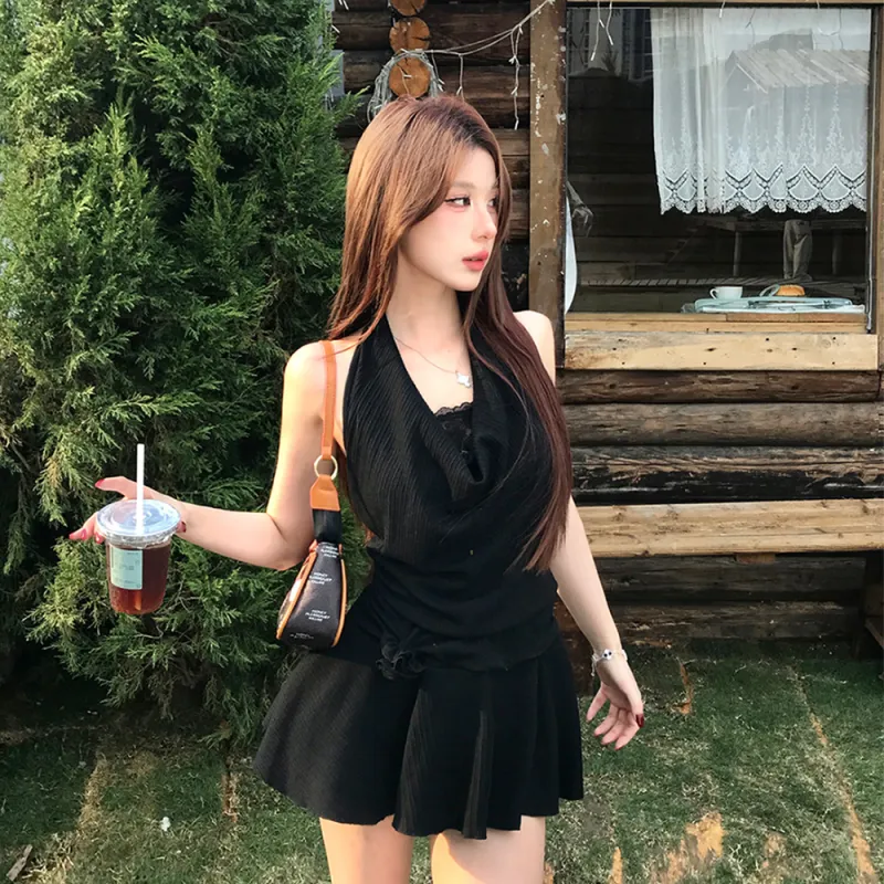 GUOZHEN Sleeveless Dress Women's-2