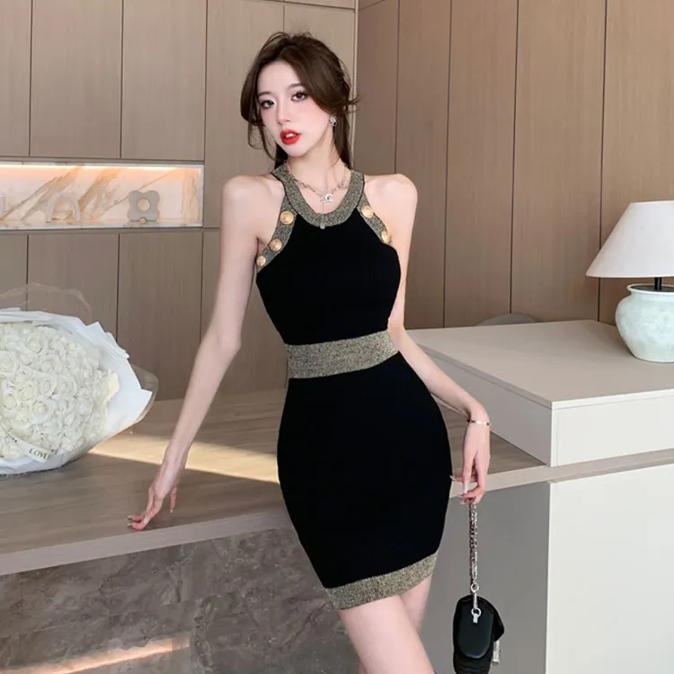 GUOZHEN Sleeveless Dress Women's-0