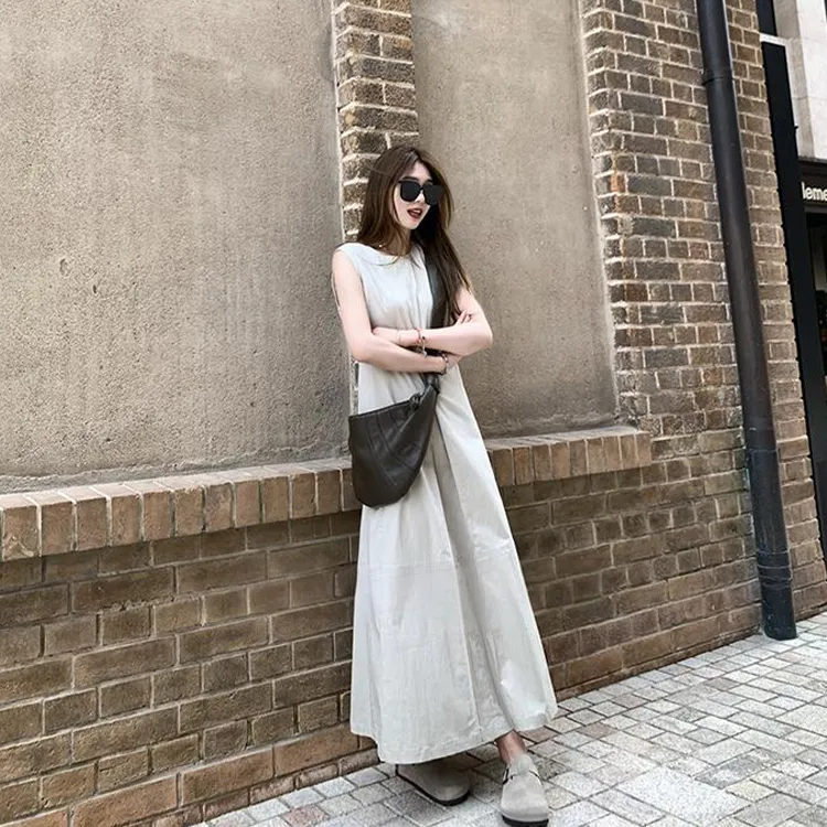 GUOZHEN Sleeveless Dress Women's-3