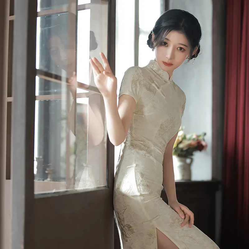GUOZHEN Short Sleeved Dress Women's-3