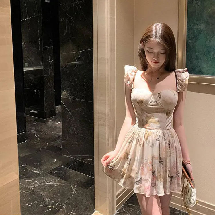 GUOZHEN Short Sleeved Dress Women's-7