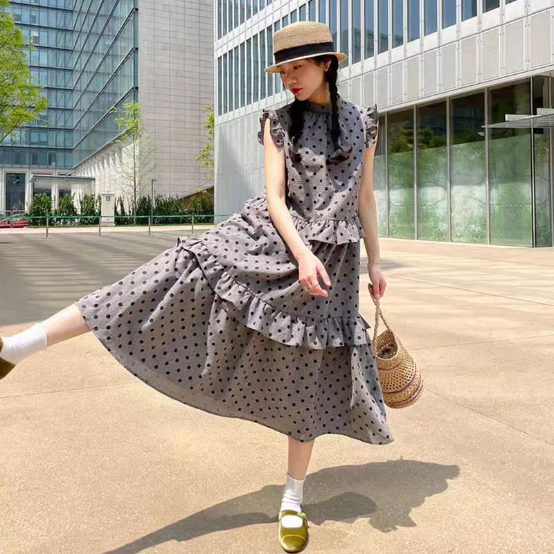 GUOZHEN Short Sleeved Dress Women's-7