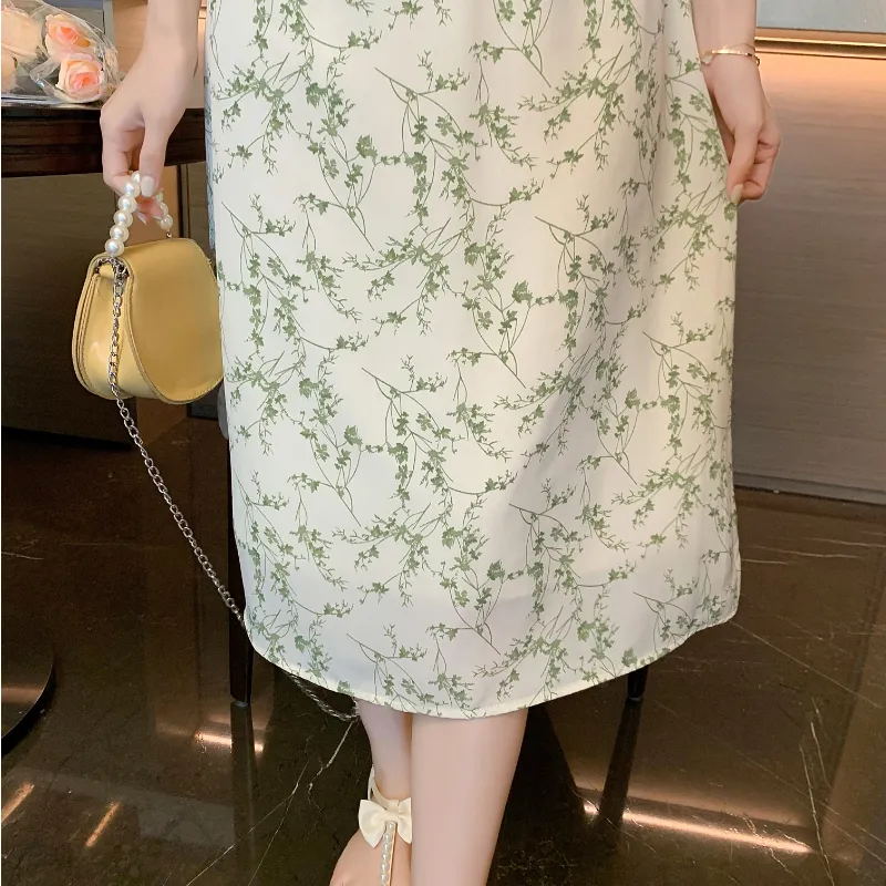 GUOZHEN Short Sleeved Dress Women's-5