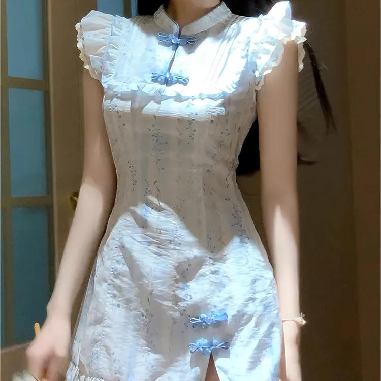 GUOZHEN Sleeveless Dress Women's-20