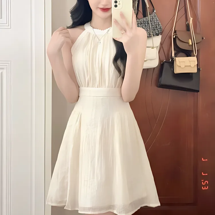 GUOZHEN Sleeveless Dress Women's-2