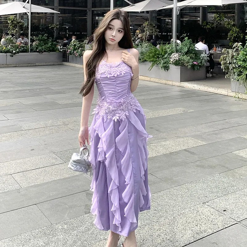 GUOZHEN Slip Dresses Women's-2