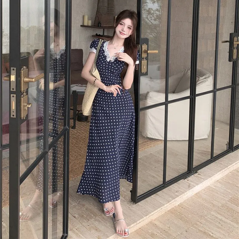 GUOZHEN Short Sleeved Dress Women's-6