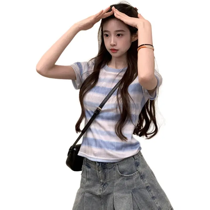 GUOZHEN Set in Sleeve T Shirt Women's-4