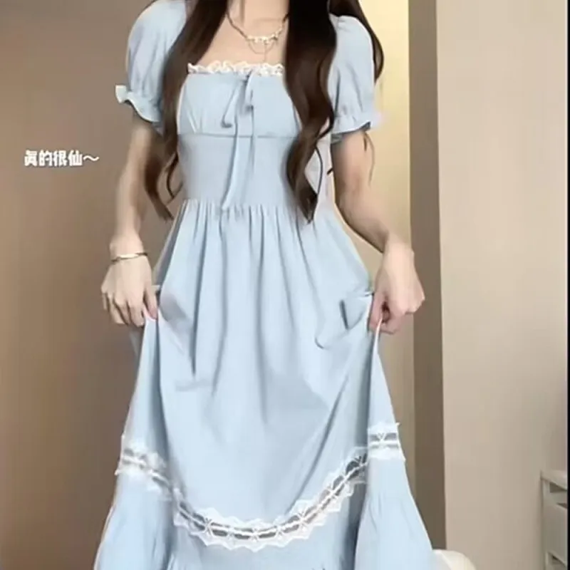 GUOZHEN Short Sleeved Dress Women's-4