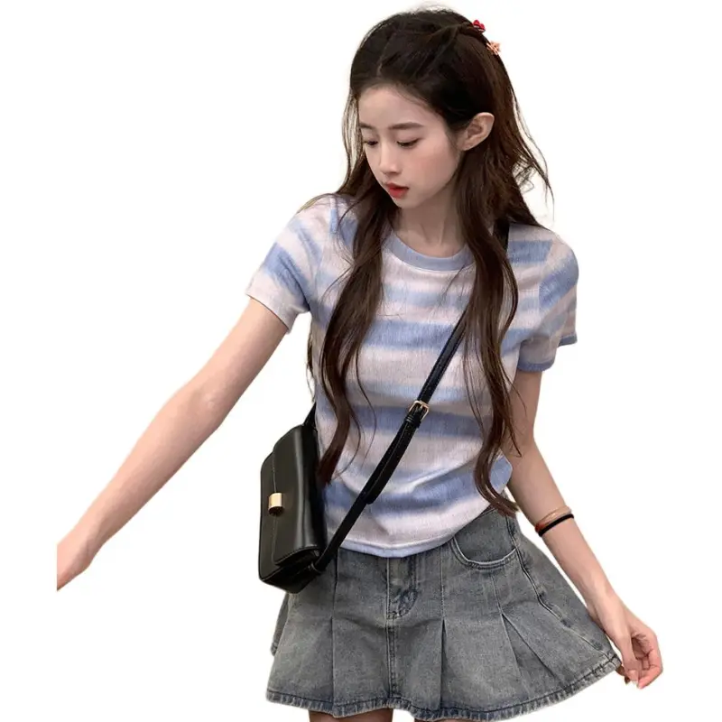 GUOZHEN Set in Sleeve T Shirt Women's-3