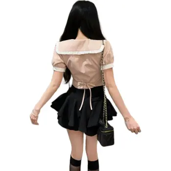GUOZHEN Two Piece Skirt Sets Women's