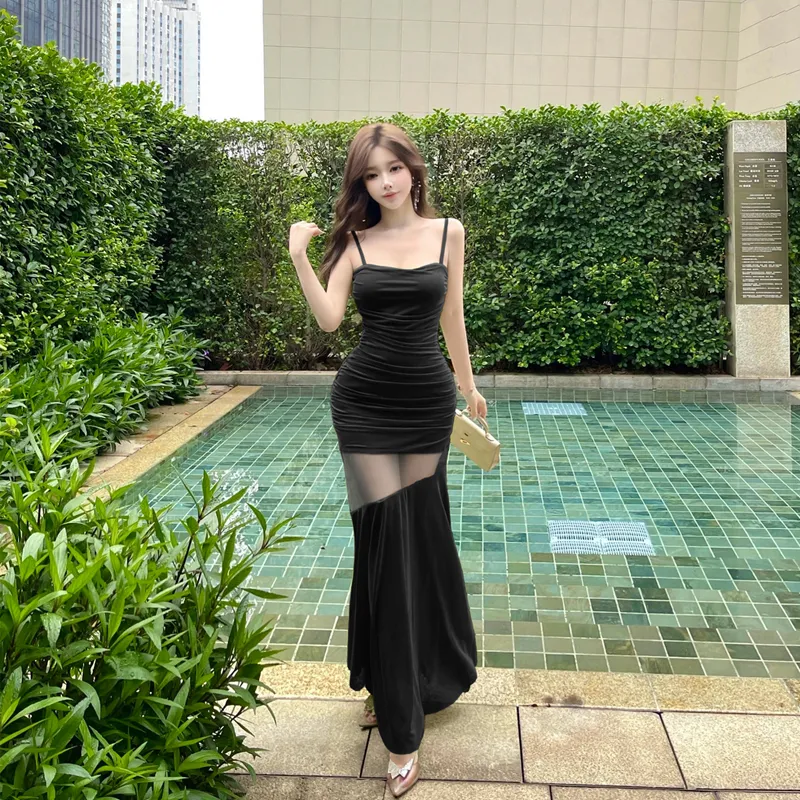 GUOZHEN Slip Dresses Women's-7