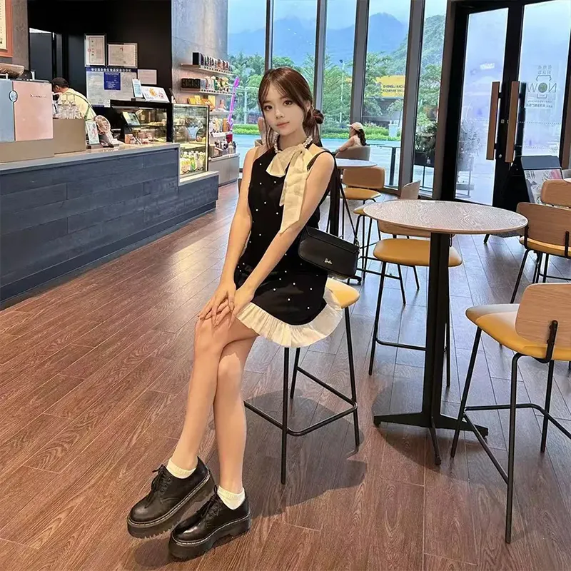 GUOZHEN Sleeveless Dress Women's-4