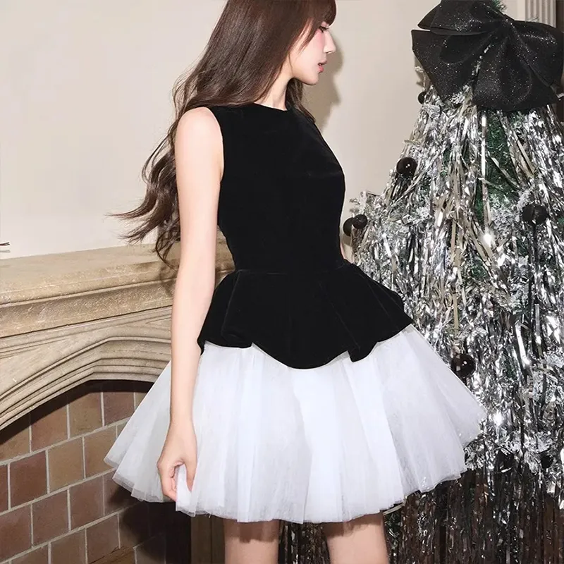 GUOZHEN Sleeveless Dress Women's-2