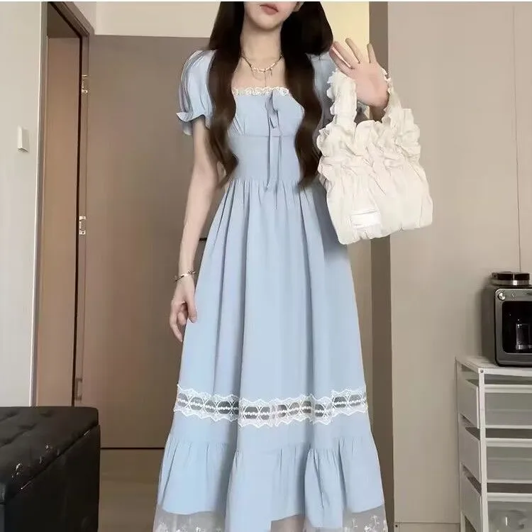 GUOZHEN Short Sleeved Dress Women's-3