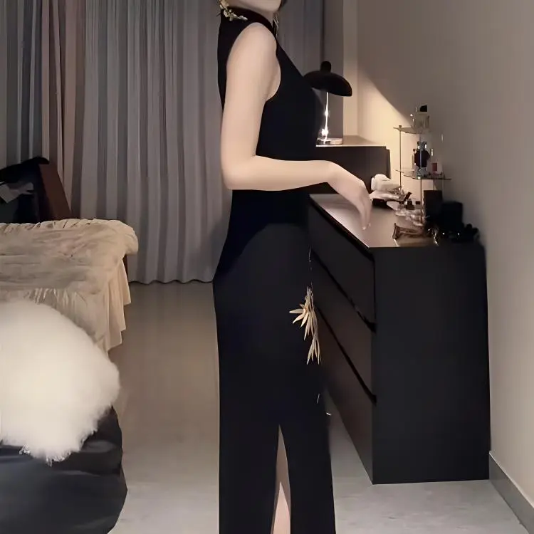 GUOZHEN Sleeveless Dress Women's-4
