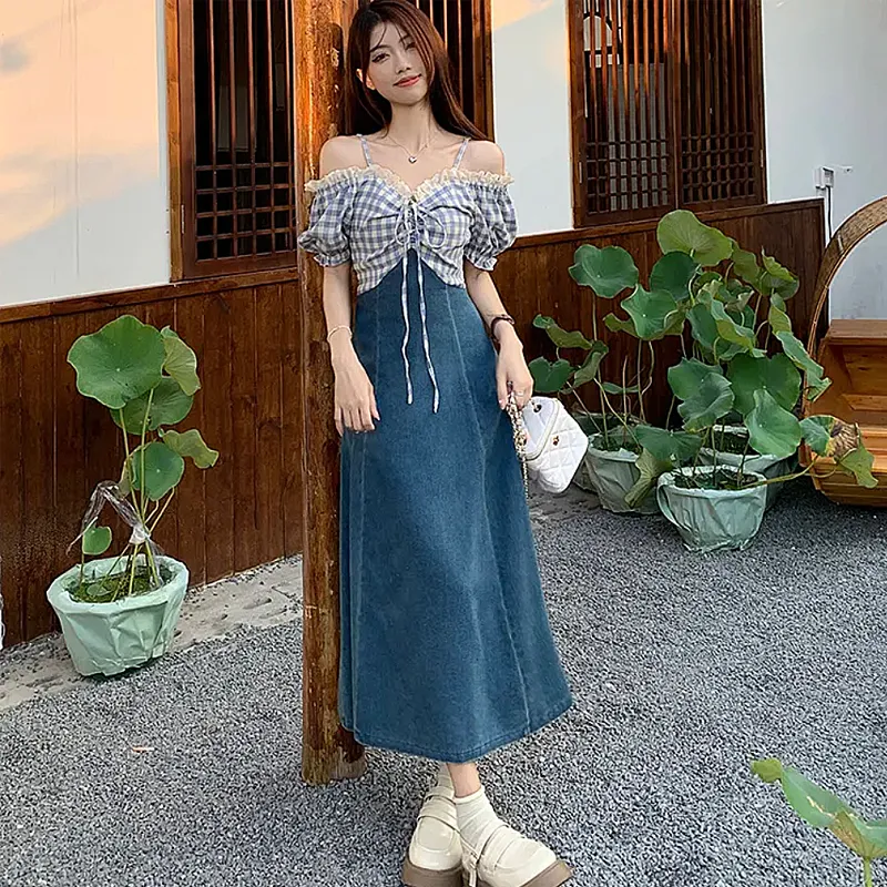 GUOZHEN Short Sleeved Dress Women's-2