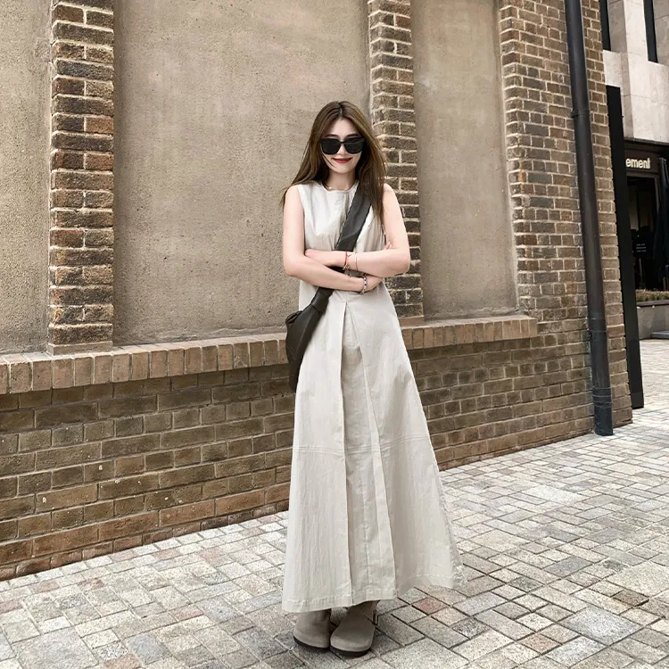 GUOZHEN Sleeveless Dress Women's-2