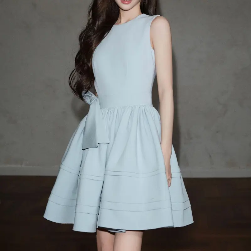 GUOZHEN Sleeveless Dress Women's-3