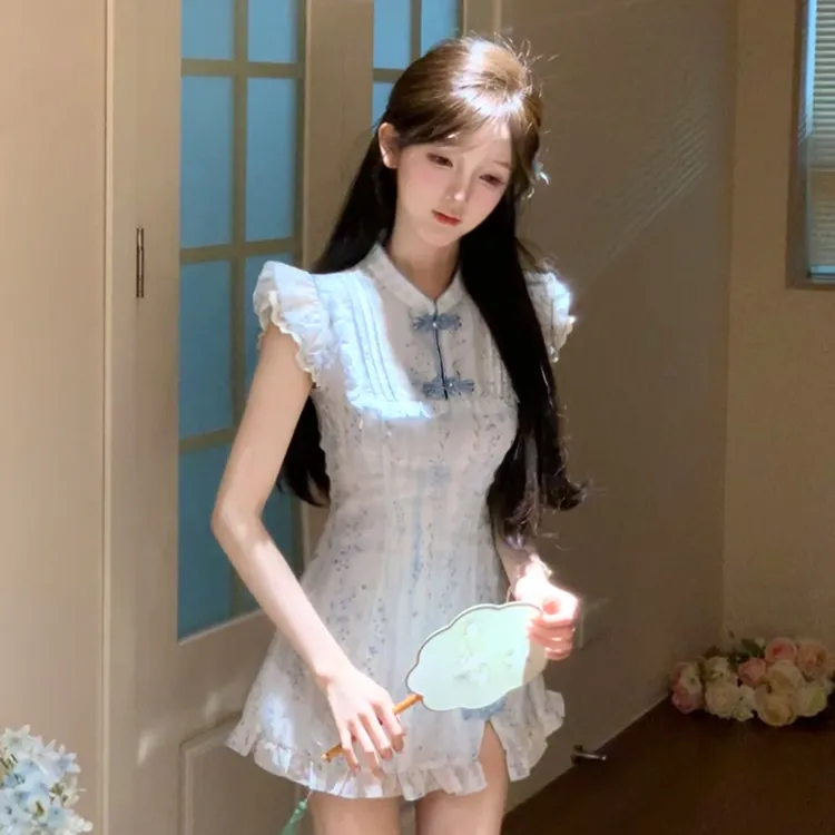 GUOZHEN Sleeveless Dress Women's-24