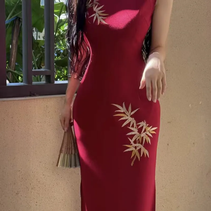 GUOZHEN Sleeveless Dress Women's-9