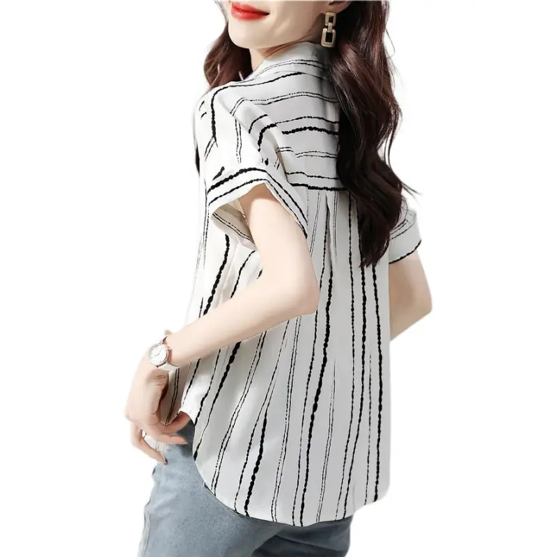 GUOZHEN Shirts Women's White-1