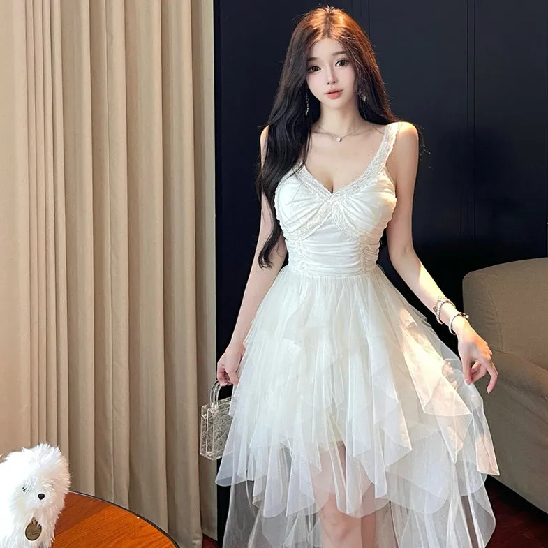 GUOZHEN Sleeveless Dress Women's-2