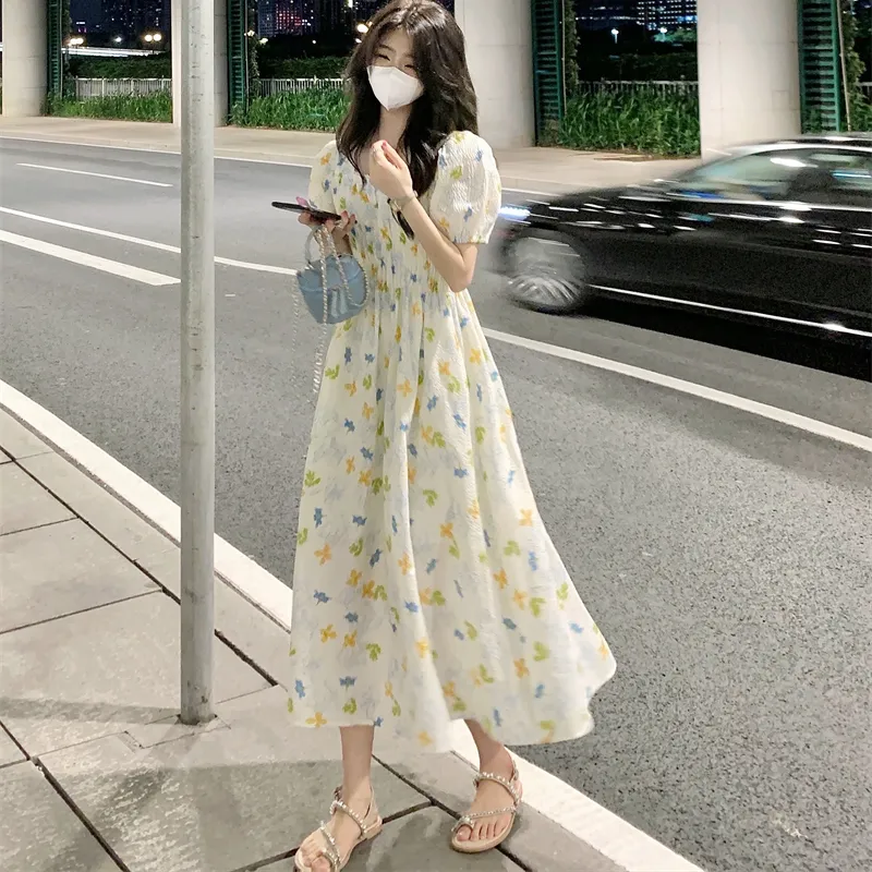 GUOZHEN Short Sleeved Dress Women's-2