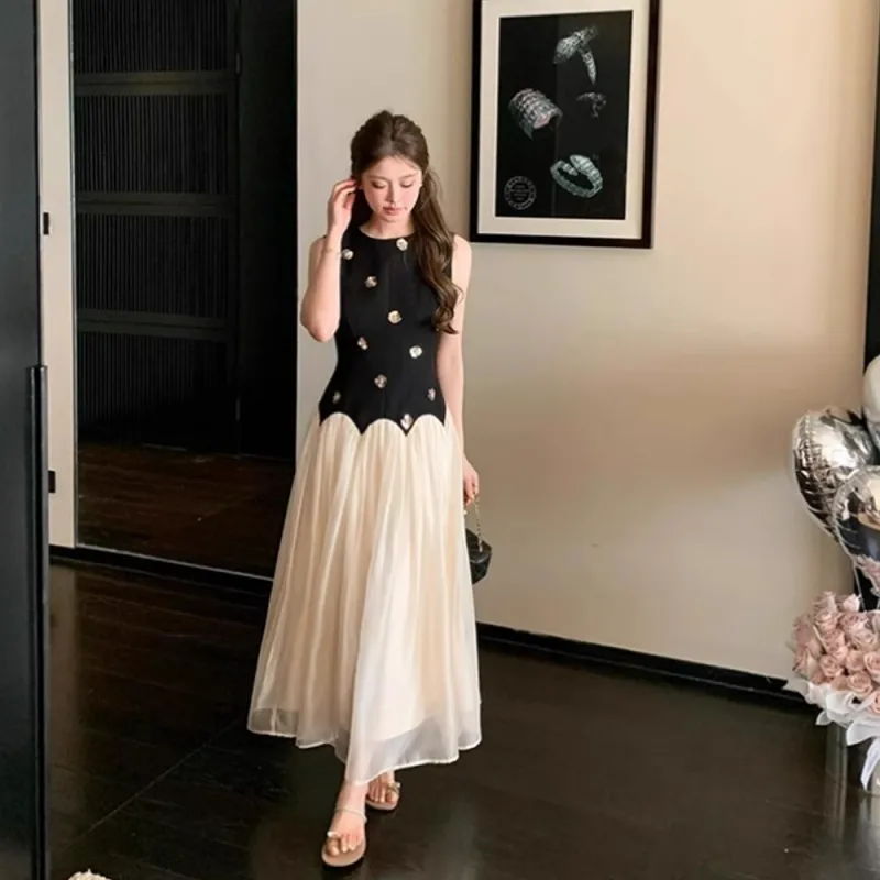 GUOZHEN Sleeveless Dress Women's-7
