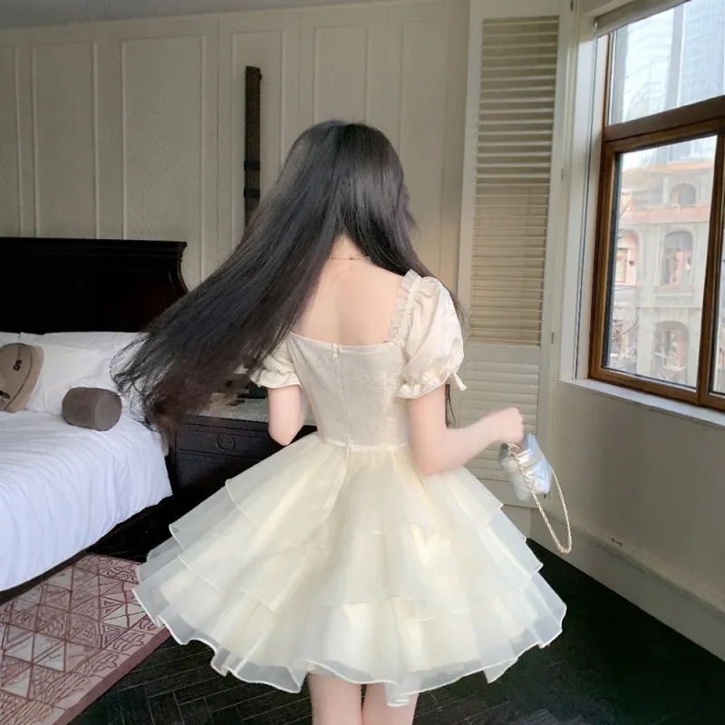 GUOZHEN Short Sleeved Dress Women's-1