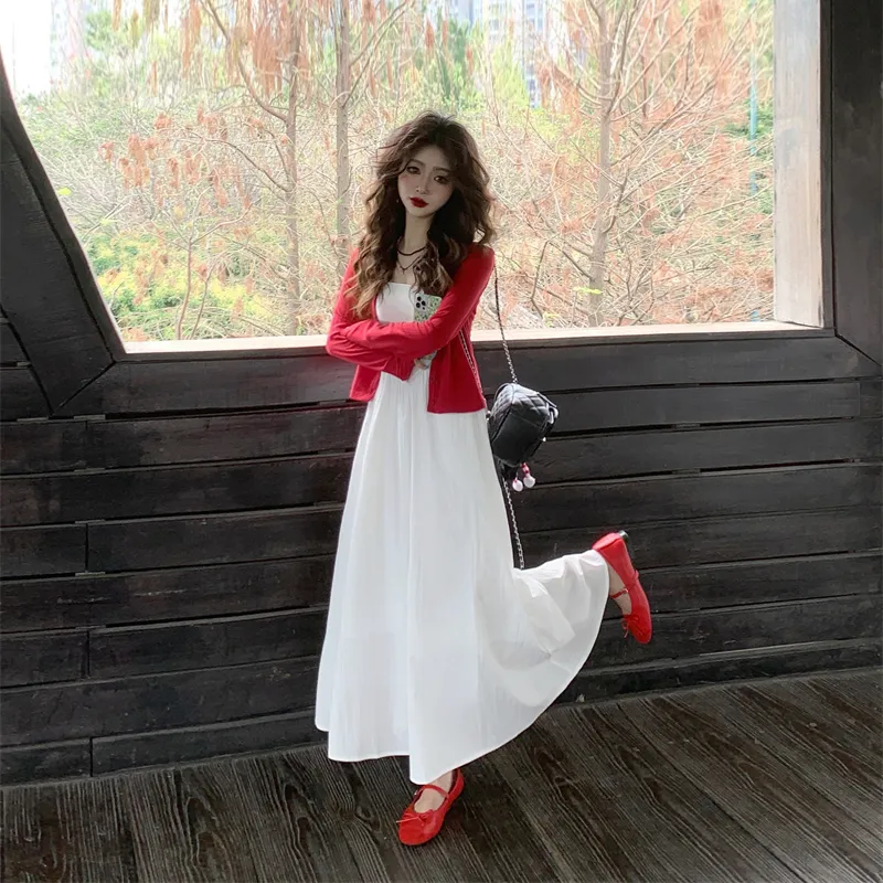 GUOZHEN Two Piece Skirt Sets Women's-3