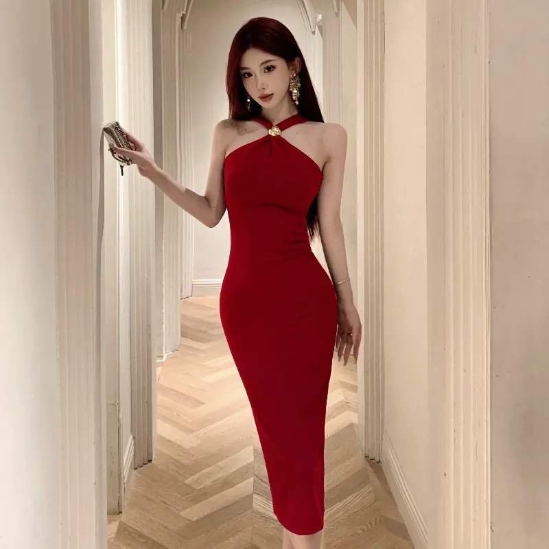 GUOZHEN Sleeveless Dress Women's-7