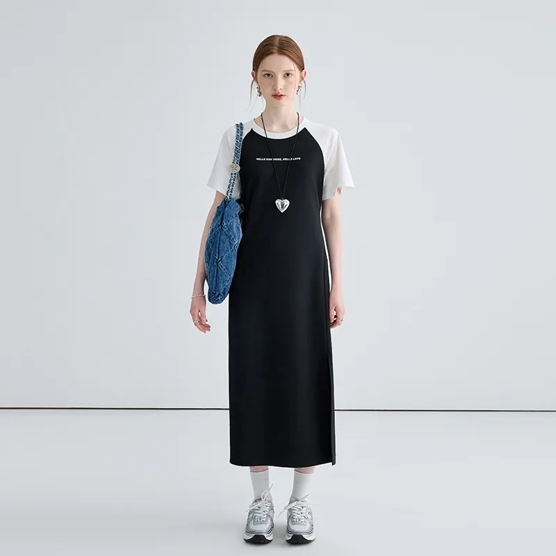 GUOZHEN Short Sleeved Dress Women's-4