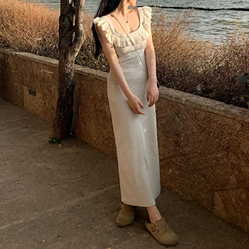 GUOZHEN Sleeveless Dress Women's-2