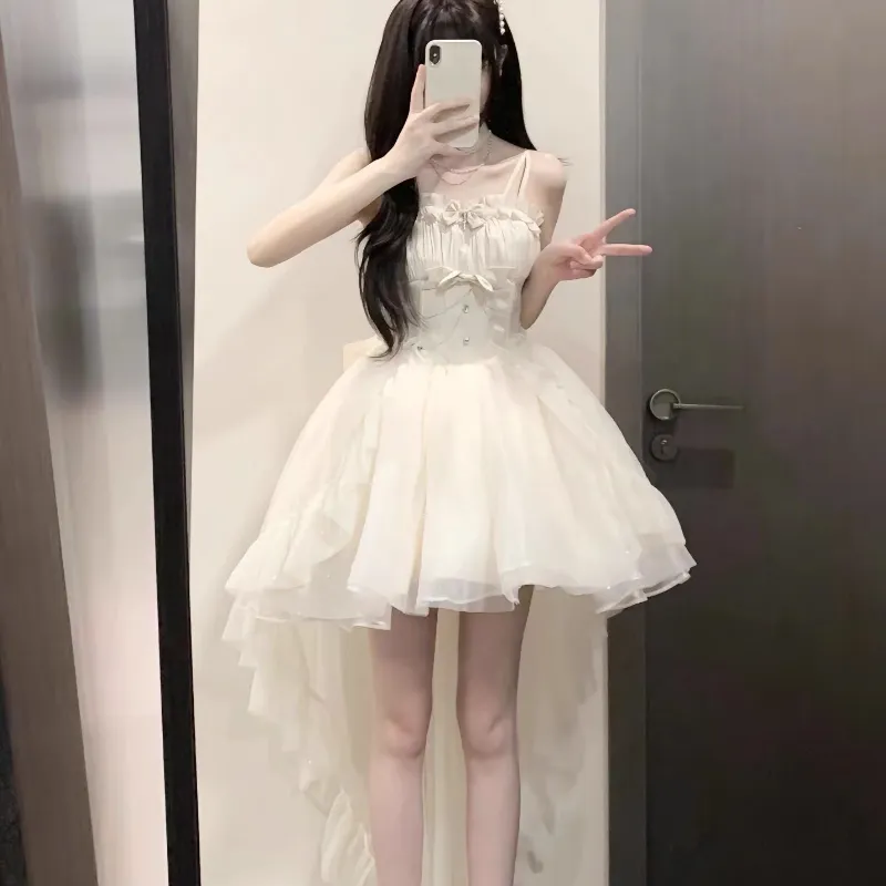 GUOZHEN Slip Dresses Women's-4