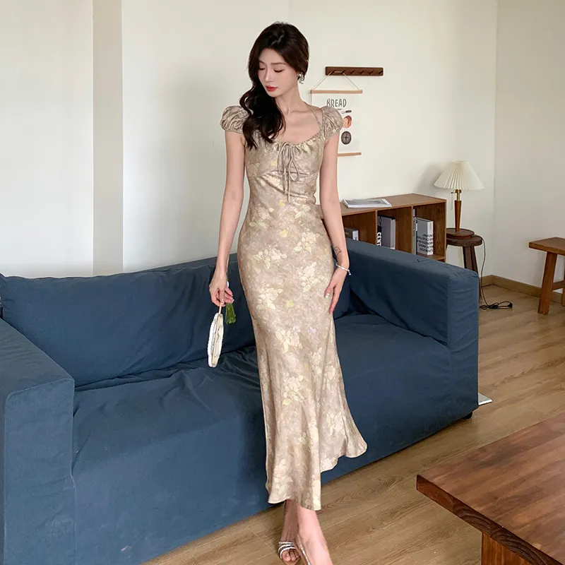 GUOZHEN Short Sleeved Dress Women's-4