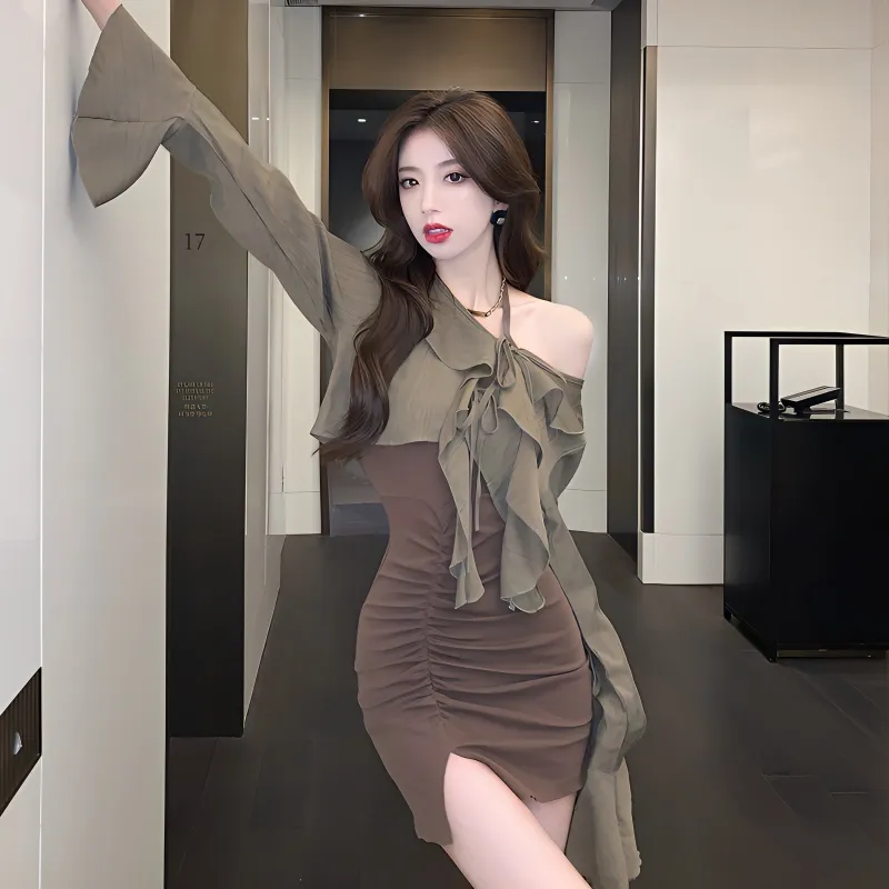 KUNZHUDAXIANG Skirt Set Women's-9