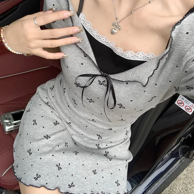 GUOZHEN Short Sleeved Dress Women's-3