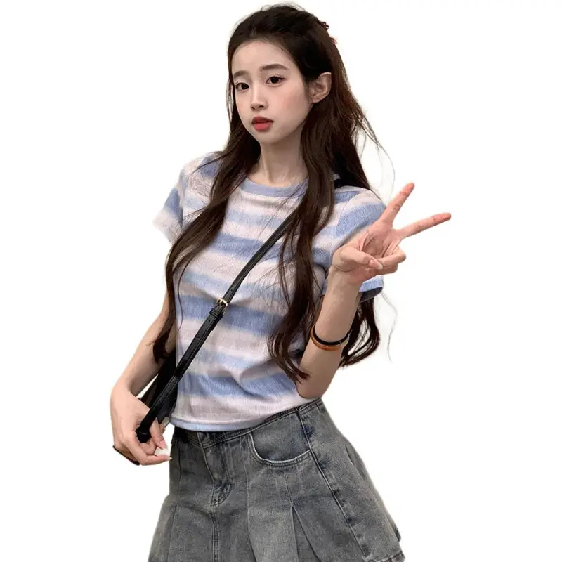 GUOZHEN Set in Sleeve T Shirt Women's-5
