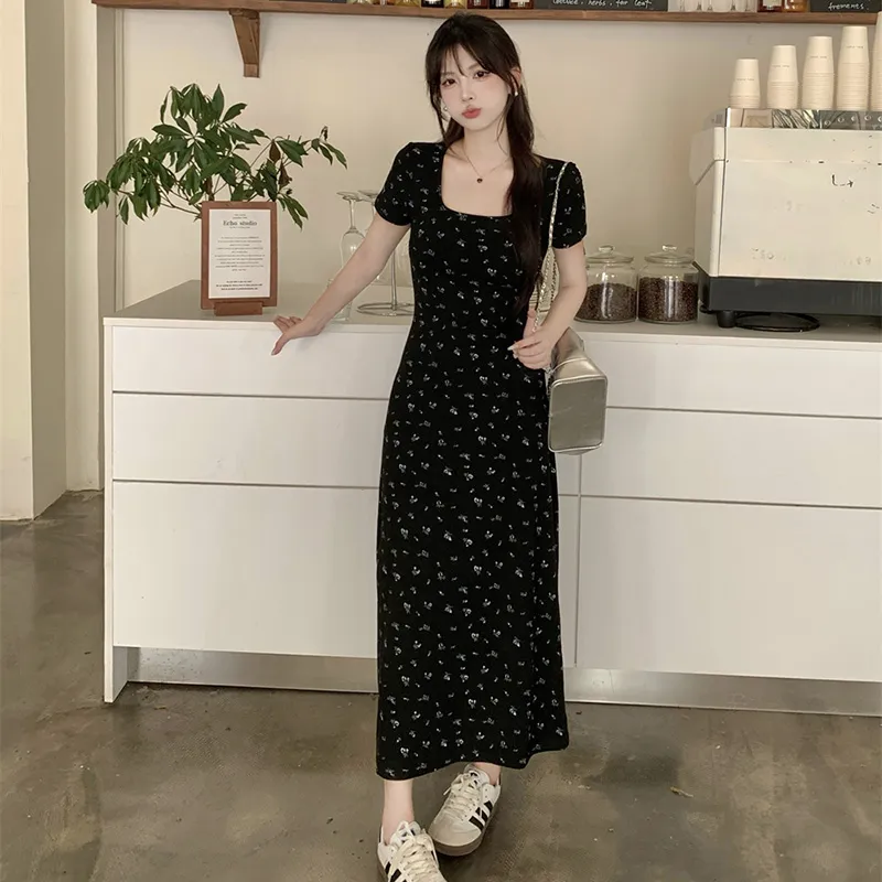 GUOZHEN Short Sleeved Dress Women's-4