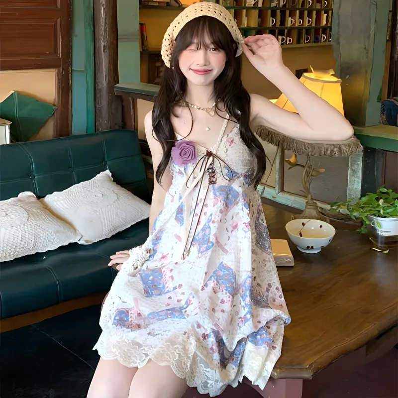 GUOZHEN Slip Dresses Women's Multicolor-2