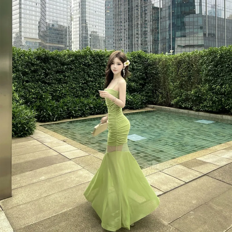 GUOZHEN Slip Dresses Women's-3
